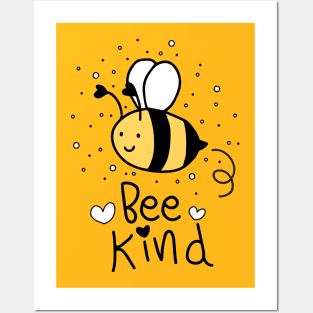 bee kind love be kind Posters and Art